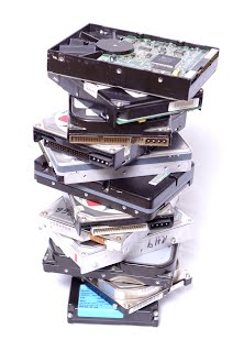 hard drives to be shredded